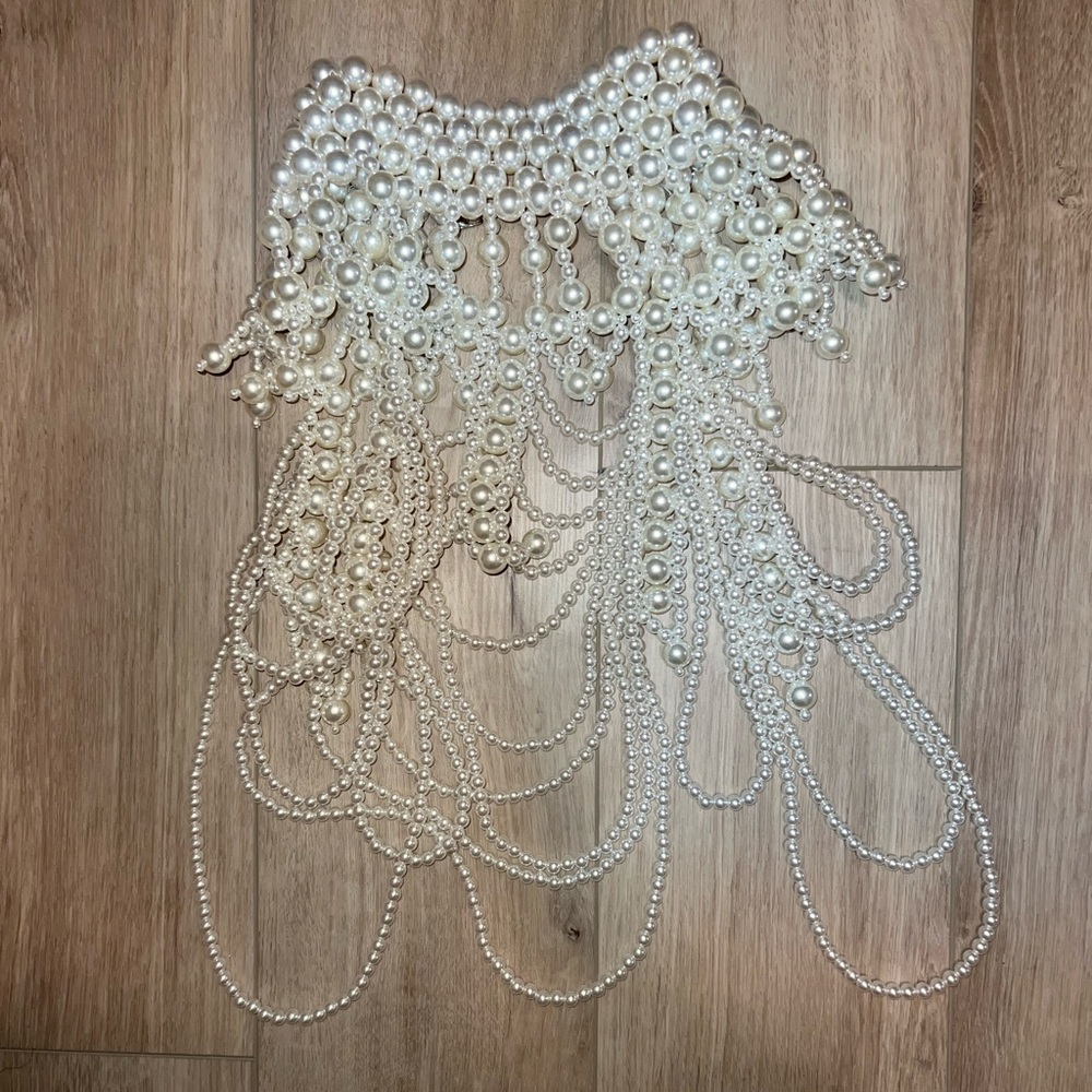 pearl bra top